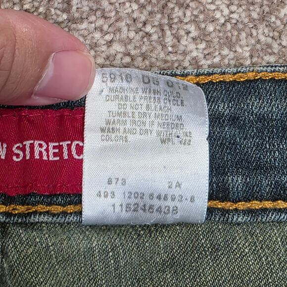vtg Y2K grunge streetwear Levis 524 Too Superlow Stretch Bootcut Jeans sz jr. 7m - Picture 12 of 15